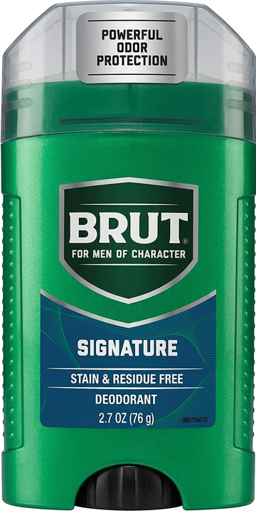 Brut Signature Stain and Residue Free Deodorant, 2.7 Oz