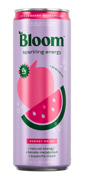 Bloom Spark Energy Straw Water Flav 355Ml