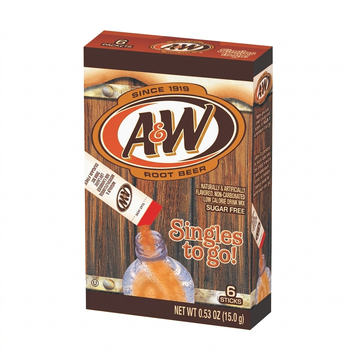 A&W Rootbeer Singles To Go Powder 15G