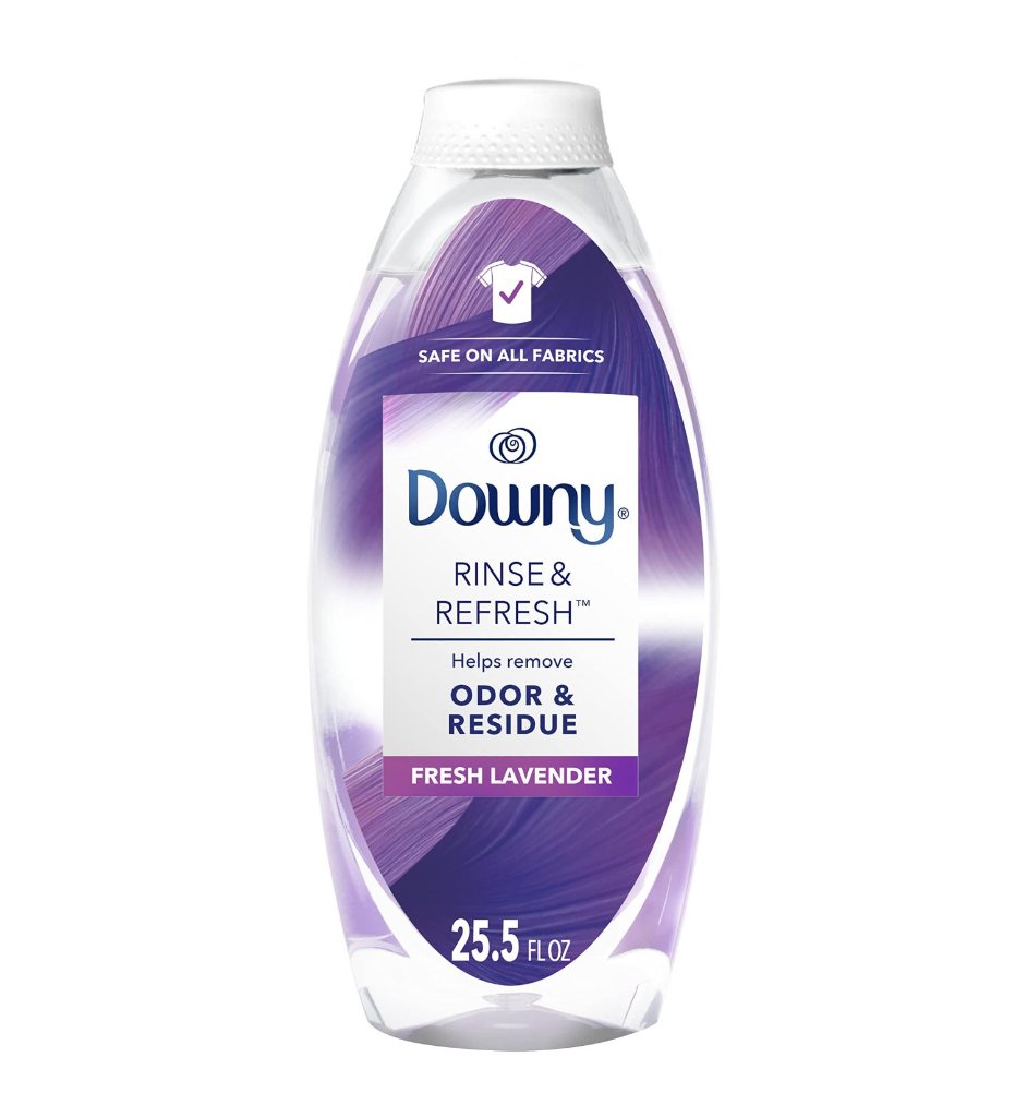 Downy Rinse & Refresh Fresh Lavender Fabric Enhancer: Removes Odor & Residue, Safe for All Fabrics, 754 ML