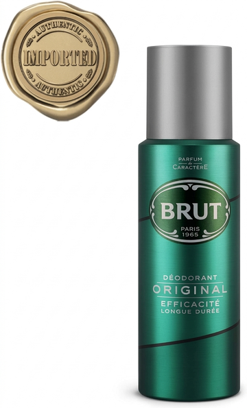 Brut Original Deodorant Spray 200ml - Long-Lasting Efficacy