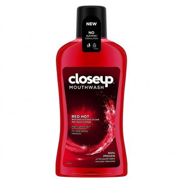 Closeup Red Hot Mouthwash, Long-Lasting Fresh Breath and Hygiene, 500ml