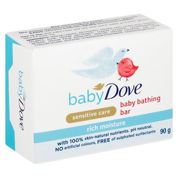 Baby Dove Rich Moisture Sensitive Care Baby Bar Soap, 4 x 90g