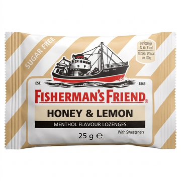 Fisherman's Friend Honey & Lemon Sugar Free Lozenges, 25g