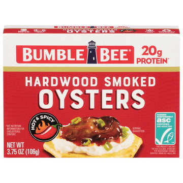 Bumble Bee Hardwood Smoked Hot And Spicy Oysters, 106 G