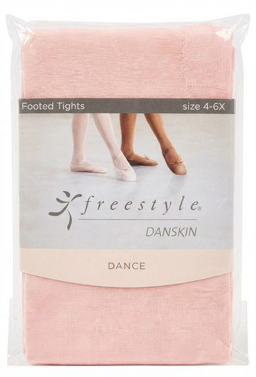 Danskin Dance Footed Tights, Size S (4-6)