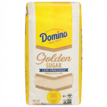 Domino Golden Sugar: Premium Pure Cane, Less Processed, Non-GMO Verified, 1.59kg