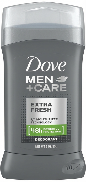 Dove MEN+CARE Extra Fresh Deodorant For Men, 48-Hour Odor And Sweat Protection, 1/4 Moisturizer Technology, 85 g