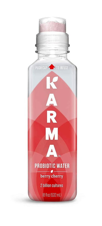Karma Probiotic Berry Cherry Water, 18 Oz, 2 Billion Cultures